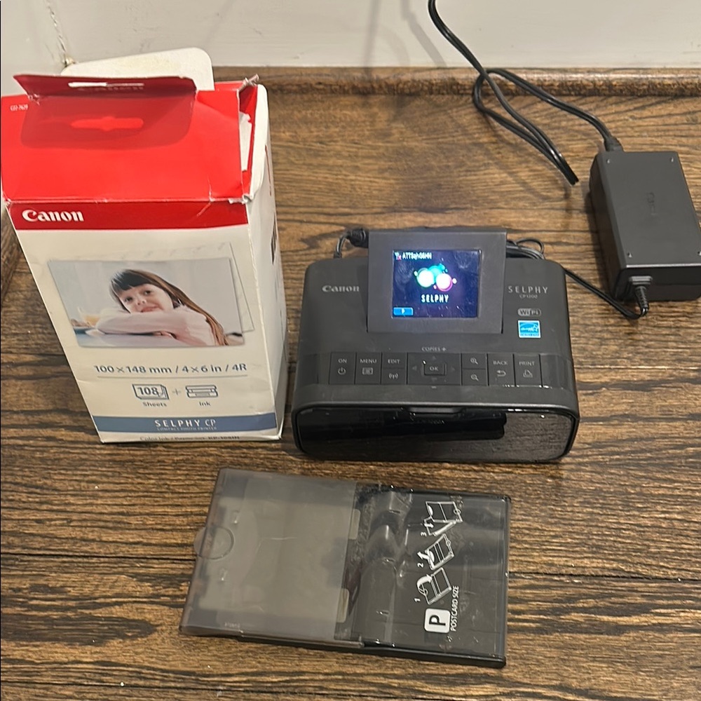 Canon SELPHY CP1200 Compact Photo Printer - Black